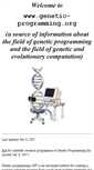 Mobile Screenshot of genetic-programming.org